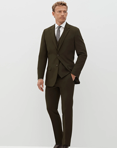 2024 primavera 2 pezzi Slim Fit giacca personalizzata giacca e giacca da uomo per affari e matrimonio pantaloni piatti in stile frontale - Product Image 1