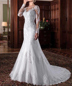 S330 2025 Wedding Gown Bride Vestido De Noiva White Backless Lace Ball Gown Wedding <b>Dress</b> - Product Image 3