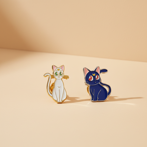 Broches en alliage émaillé rigide Chat Lune Mignon, Badges d'anime animaux pour vêtements, sacs à dos, revers, Accessoires de mode pour mariage, Cadeaux pour amis - Product Image 3