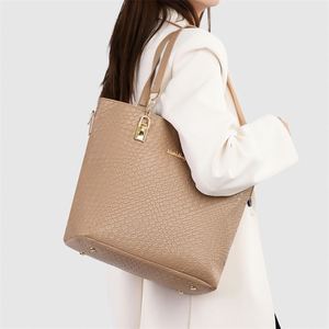 Fashion PU Handbag Set 6pcs Waterproof Ladies Tote <b>Bag</b> Shoulder <b>Bag</b> Purse Set for Outdoor Travel Business - Product Image 6