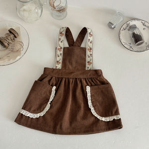 ชุดเดรสปักลายดอกไม้น่ารักสำหรับเด็กผู้หญิงอายุ1-3ชั้นพร้อมการตกแต่งที่สวยงาม - Product Image 5