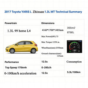 รถเบนซิน<span class=keywords><strong>ส</strong></span>ำหรับผู้ใหญ่170กม. Toyota Yaris รถเบนซินแบบแมนนวล1.3E - Product Image 4