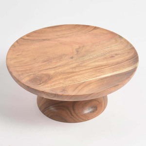Supports à gâteaux en bois pour présentoirs Meilleur vendeur Support à gâteau en bois sculpté à la main en bois naturel - Product Image 1