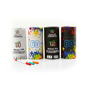 Ensemble de marqueurs d'art pour étudiants 24 60 couleurs Ensemble de marqueurs d'art en <span class=keywords><strong>feutre</strong></span> à <span class=keywords><strong>double</strong></span> tête pour dessiner des graffitis - Product Image 3