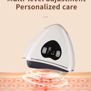 Appareil de massage électrique Gua Sha en pierre de Bian en forme de cœur, chauffant et vibrant, pour le visage et le corps - Product Image 4