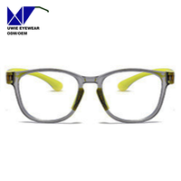 Monture de prescription carrée sur mesure OEM en TPEE et TR90, anti-lumière bleue, pour enfants et adolescents, taille 46-16-125 – Usine d'optique