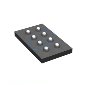 ชิปอิเล็กทรอนิกส์ คอมโพเนนต์ หน่วยความจำ 8 UFBGA, WLCSP W25Q80BWBYIG TR มีสินค้าในสต็อก - Product Image 1