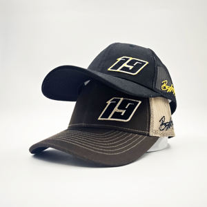 Casquette de sport en tissu éponge imperméable avec logo personnalisé brodé en 3D, casquette ajustée à visière incurvée - Product Image 1