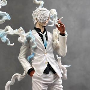 Statuette Anime HS072, Modèle de Personnage <span class=keywords><strong>Sanji</strong></span> en Costume Blanc avec Effet de Fumée, Ornement de Bureau en PVC, Cadeau de Collection - Product Image 5