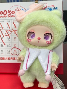 Adorable bebé tres Lila gato de la suerte 3ª generación figurita de felpa fantasía Wonderland serie mística caja ciega encanto decorativo para - Product Image 2