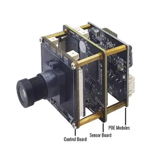 Rv1126 caméra Ai caméra de reconnaissance faciale 2 .. 0Mp Cmos 2.8Mm lentille sténopé Module de caméra Usb pour kiosque Audio en option