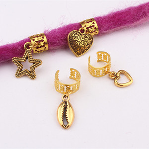 ที่คาดผมแบบถักเปีย 1 ถุง พร้อมจี้รูปดาวห้าแฉกเล็กๆ วัสดุโลหะผสม สไตล์แอฟริกันหวานๆ สำหรับตกแต่งผม - Product Image 2