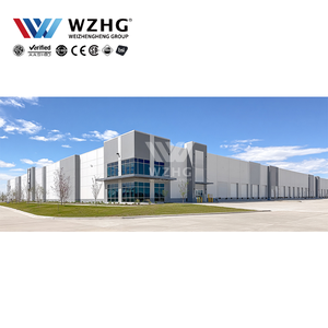 Edificio de oficinas de acero prefabricado de 4 pisos con luz transparente de 50m para la sede corporativa - Product Image 1