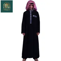 Magazzino Inverno Ultime Elegante Muslimah Arabia Costumi Kurta Caftano Allentato Abaya Maxi Vestito Etnico Thobe Islamico di Abbigliamento Per Adulti
