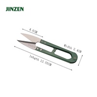 JINZEN TC-111 Ciseaux de coupe de fil en forme de U de haute qualité Ciseaux à fil à poignée multicolore Coupe-fil Ciseaux de