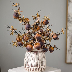 Simulación de adornos florales de <span class=keywords><strong>Granada</strong></span> seca, decoración del hogar, accesorios de fotografía de flores de bayas, adornos de habitación modelo - Product Image 2