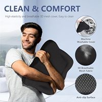 Coussin de siège carré en gel à mémoire de forme confortable, antidérapant, respirant, imperméable, rafraîchissant, pour soulager la sciatique et les douleurs aux hanches, épaissi, pour le bureau