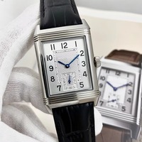 Montre classique étanche 5A Reverso de haute qualité, double fuseau horaire, montre de luxe automatique mécanique