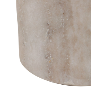 Tavolino Cilindrico in Marmo con Piano in Vetro Rotondo, Arredamento Moderno per la Casa, Tavolino Laterale, Comodino Piccolo - Product Image 6