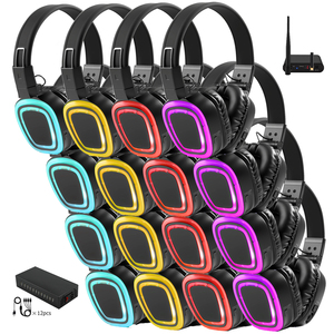 <span class=keywords><strong>Casque</strong></span> de disco silencieux RF890 – Vente directe usine – 18 ans d'expérience, moule privé, son <span class=keywords><strong>HIFI</strong></span> – Idéal pour soirées disco silencieuses - Product Image 1
