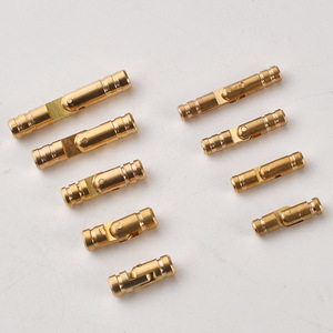Bisagras Cilíndricas de Cobre, Herrajes de Latón, Diseño Minimalista de Media Mortaja, Bisagras Duraderas para Muebles 4 154 174 204 255 155 175 195 - Product Image 2
