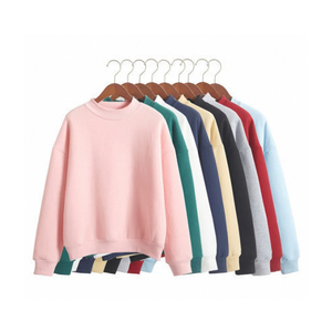 Sweat-shirt à col rond uni |   Mélange doux de coton et de polyester polaire |   Vêtements décontractés pour hommes, confortables et douillets, pour impression personnalisée, automne - Product Image 2