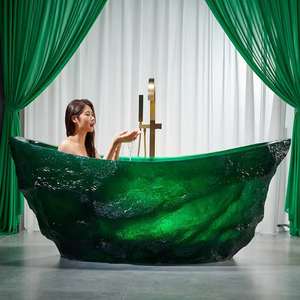 Bañera de Resina Independiente, Color Verde Esmeralda, Moderna y Lujosa, de 1.7m, para Villa o <span class=keywords><strong>Spa</strong></span> - Product Image 2