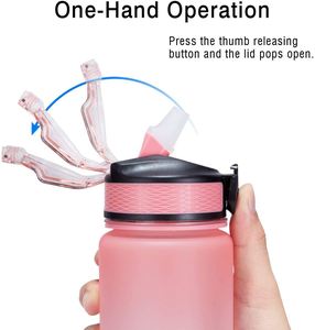 Botella de Plástico de 1L con Logotipo Personalizado, Libre de BPA, con Marcador de Tiempo y Tapa con Pajita para Deportes al Aire Libre y Camping, Agua Hirviendo - Product Image 5