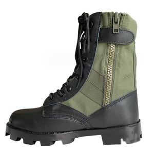 Bottes de jungle vertes TSB910 Youn pour hommes, avec fermeture éclair latérale, pour le travail en été, automne et printemps, 3 saisons, bottes de jungle Panama pour hommes - Product Image 4