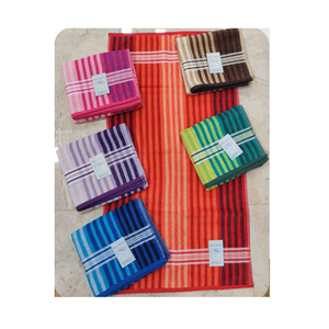 Contemporary Striped Terry <b>Towels</b> Made Of 100% Cotton And Recycled Yarn Offering Style And Function - Product Image 5