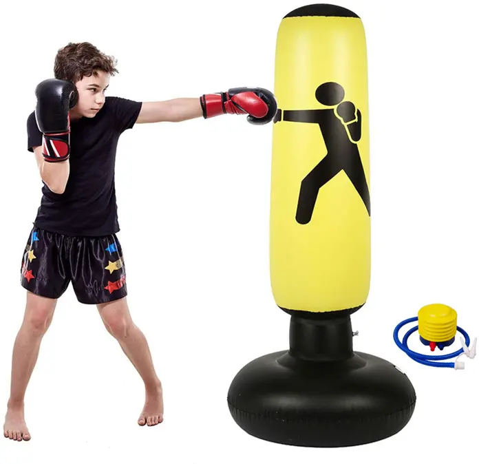 Çocuk çocuklar savaşı oyuncaklar bağlantısız şişme boks kukla Kick boks torbası çocuklar için