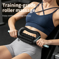 Masseur à rouleaux rechargeable pour fascia, appareil de massage mains libres pour éliminer la cellulite et la graisse, 5 vitesses, pour le corps, les bras, le dos et les muscles