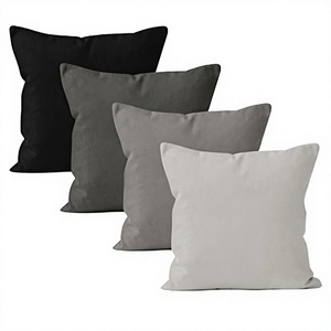 Housse de coussin carrée moderne en coton tissé imprimé célébrités, lavable, pour hôtel et usage domestique - Product Image 2