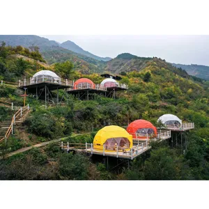 다채로운 6m 호텔 돔 천막 싼 가격 돔 모양 천막