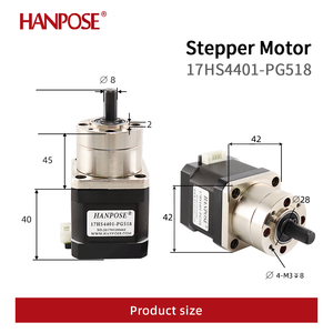 Motor paso a paso Nema17 1.7A 40mm de alto torque y baja velocidad con caja de engranajes planetaria (cualquier relación) 17HS4401S-PG5.18-1 para impresora 3D - Product Image 2