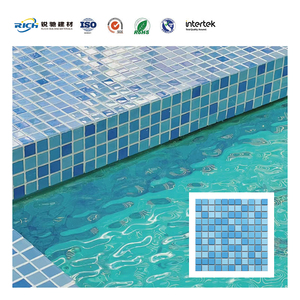 Yanardöner Sıcak Eriyen Mavi Yüksek Kaliteli 6MM Mozaik Azulejo Seramik Mozaik Yüzme Havuzu Karosu Modern İç Mekan Duvar Karosu - Product Image 4