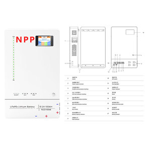 Système solaire NPP Power Wall 5kwh 10kw 15kwh 20kwh, batterie Lifepo4 24v 48v 51.2v 50ah 100ah 200ah 280ah 300ah - Product Image 3