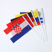Drapeaux à main cambodgiens Gahumi pour les élections, 14*21cm, drapeaux personnalisés de la nation cambodgienne, mini-bannières à main pour cérémonie