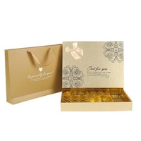 Boîtes d'emballage de chocolat personnalisées en gros les plus vendues, boîtes cadeaux de chocolat luxueuses avec couvercle et base, avec ruban