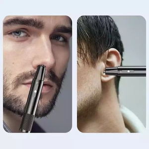 Rechargeable Lavable Rasage 2 en 1 Indolore Visage Nez Oreille Électrique Nez Cheveux Tondeuse Rasoir Épilateur - Product Image 5
