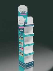 Bán buôn gấp sóng đứng lên sàn hiển thị kệ giá giấy vớ hiển thị các tông đứng Pop khuyến mãi cửa hàng bán lẻ - Product Image 2