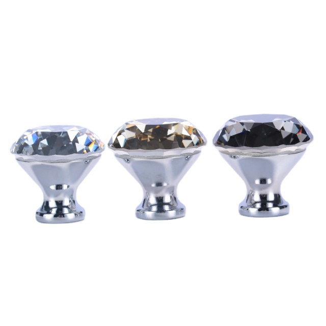 Роскошные хрустальные дверные ручки в форме алмаза, современная ручка для межкомнатных дверей