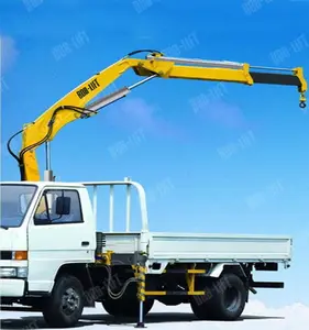 Bob-lift New Design 2 Ton Mini Truck Mounted Crane Hydraulic Boom Truck Crane For Sale