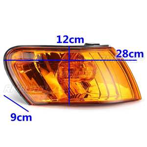 Paire de caches de feux de position latéraux avec lentille ambre pour Toyota Corolla AE100 AE101 E100 1993 1994 1995 1996 1997, accessoires de feux de signalisation - Product Image 6