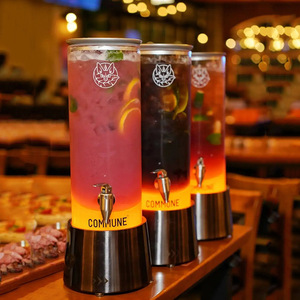 Distributeur de boissons Wan Zhan 3L, seau à bière réfrigérant lumineux avec robinet pour bar et fêtes - Product Image 2