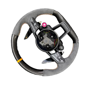 Volante de fibra de carbono de <span class=keywords><strong>precio</strong></span> al por mayor para <span class=keywords><strong>Audi</strong></span> A1 A3 A4 A4L A5 A6L A7 A8 <span class=keywords><strong>Q2</strong></span> volante de coche - Product Image 2