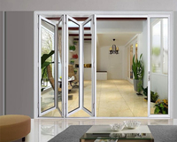 Deda Sun Room puertas plegables personalizadas Puerta de vidrio plegable corredera exterior