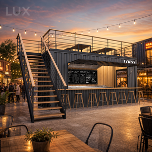 LUX China Hot Selling Shipping Containers Restaurant Kitchen Container Pub Bar Kiosk <b>Float</b> 40ft Container Restaurant Bar - Product Image 1