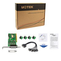 Tarjeta de Expansión Serial UOTEK PCI RS-485 de 4 Puertos, Alta Velocidad 300-921.6kbps DR44, Conversor Universal con Aislamiento RTS/CTS/XON/XOFF