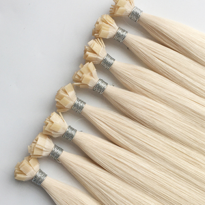 Prix de gros Haiyi <span class=keywords><strong>Cheveux</strong></span> humains vierges russes double trame à pointe plate, confortables, peu apparents et sans nœuds - Product Image 4